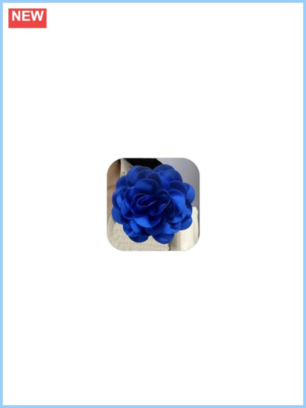 Oversized Satin Fabric Rose Flower Brooch Pin Elegant Camellia Lapel Pin